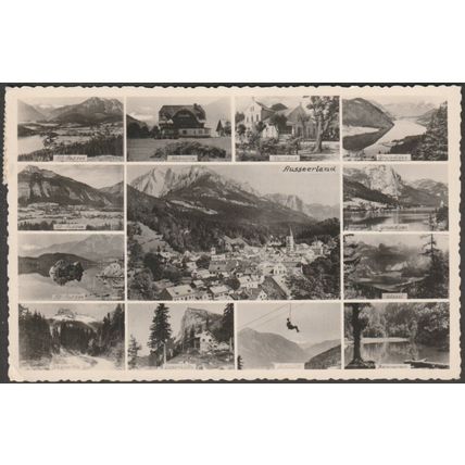 Ausseerland, Salzkammergut, 1952 - FE Brandt Foto-AK