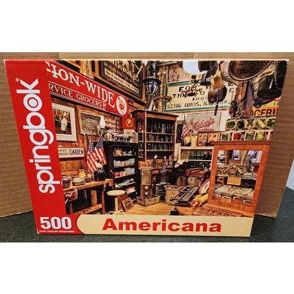 Springbok Americana 500 Piece Thom Zehrfeld Jigsaw Puzzle Made in USA