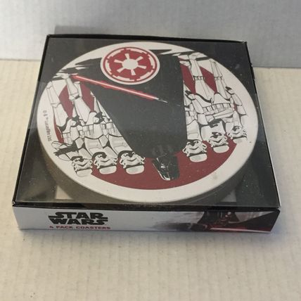 NEW Star Wars Round 4'' 4PK Coasters