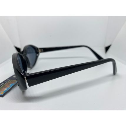 Black oval lens sunglasses men's women's New
