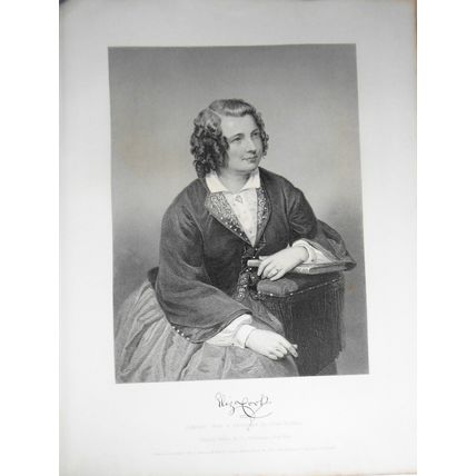 Eliza Cook - steel engraving - 1876 - Duyckinck Internationale Gallerie