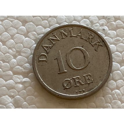 Umlaufmünze Dänemark 10 Öre 1954