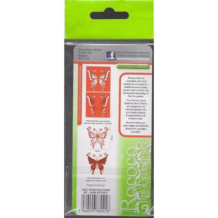 Tonic Studios. Laura Butterfly Stamp & Die Set. Die Cutting Stramping Cardmaking
