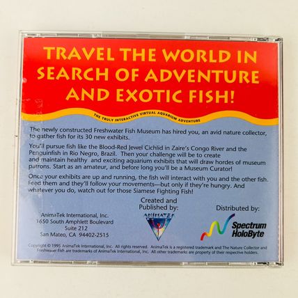 The Nature Collector Freshwater Fish PC CD-Rom Game Software