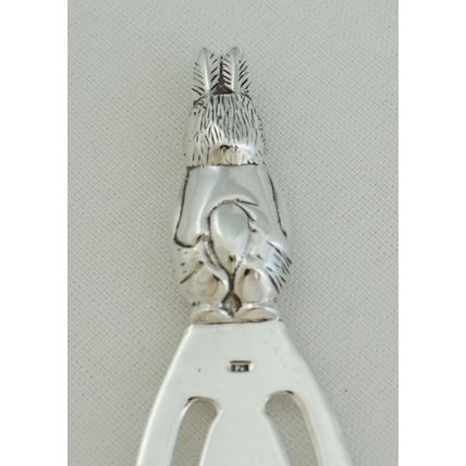 Vintage Sterling Silver Rabbit Bookmark, Birmingham 1991, 80mm, 8g.