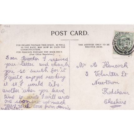 EC287 LANDPORT - COMMERCIAL ROAD PRINTED POSTCARD