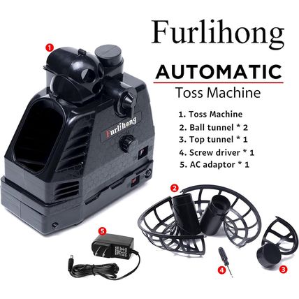 680BH 2 in 1 Baseball & Tennis Ball Launcher Machine, Adjustable Launching Angle