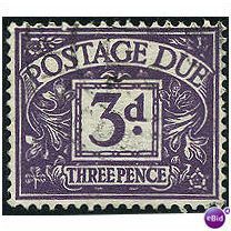 1937 D28 1d Carmine Postage Due Fine Used.