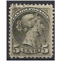 Canada 1889 SG106 5c Brownish-Grey Fine Used .
