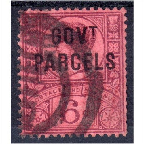 sg066 6d purple/rose GOVt PARCELS FINE USED