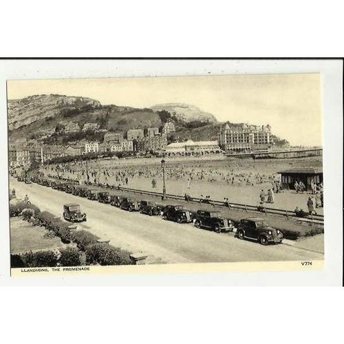 Wales LLANDUDNO Promenade Postcard by Photochrom (V774)