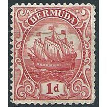 Bermuda 1928 SG79 1d Scarlet (TIII) Mounted Mint ... .