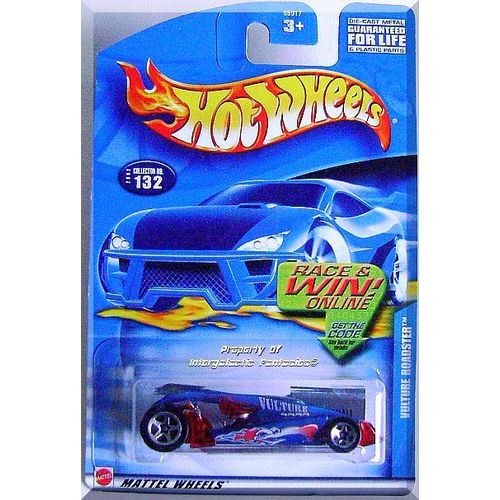 Hot Wheels - Vulture Roadster: Collector #132 (2002) *Blue Edition / Race & Win*