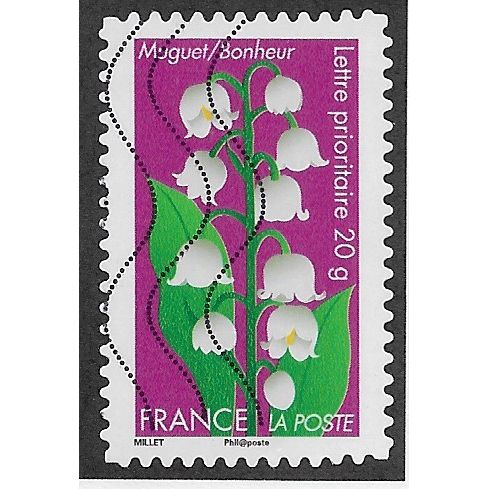 FRA 2012 (60c)(S/A) 'FLOWERS - LILY OF THE VALLEY ' FINE USED (EBID56-677)