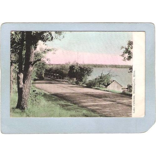 MN Minneapolis Postcard Lake Calhoun spare_box1~244