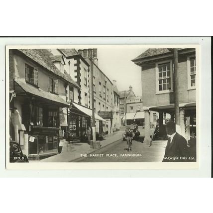 Berkshire FARINGDON Market Place Postcard (Frith FRD.9)