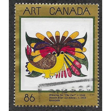 CAN 1993 86c ' ART - DRAWING FOR THE OWL' FINE USED (EBID67-990)