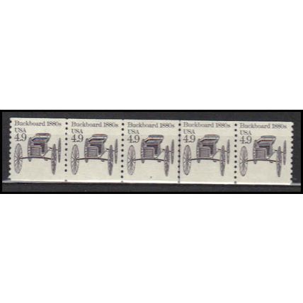 2124 4.9c Buckboard Very Fine MNH Dry Gum PNC 3/5 X0217
