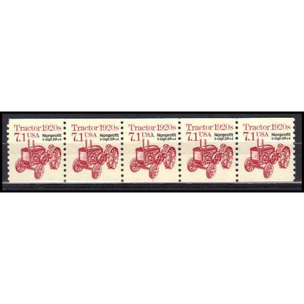2127b 7.1c Tractor Fine MNH Dry Gum PNC 1/5 X0895