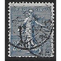 Mi 111 x: 25 c. blue Definitive Stamp: Sower