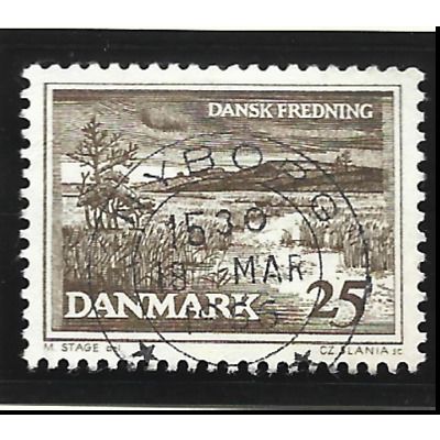 Denmark Stamp Scott #414, Used