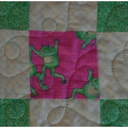 Quilt Homecrafted Ribbitt.....A Baby Quilt,111416Q