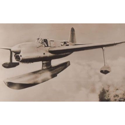 Curtiss SO3C Seamew WW2 US Plane Vintage Plain Back Postcard Old Photo