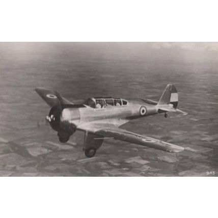 Curtiss Wright CW-19 Military Training Plane Vintage Plain Back Postcard Photo