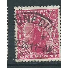 New Zealand stamps universal penny post. sg410 sg 410 used dunedin