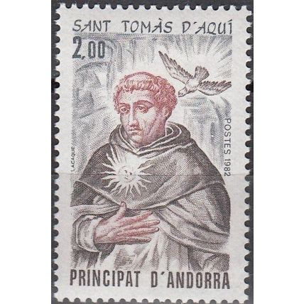 Andorre Français 1982 Michel 330 Neuf ** Cote (2008) 1.00 € Saint Thomas d'Aquin