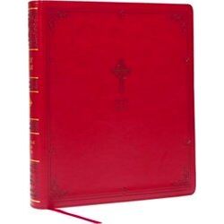 Nabre Xl, Catholic Edition, Leathersoft, Burgundy, Comfort Print