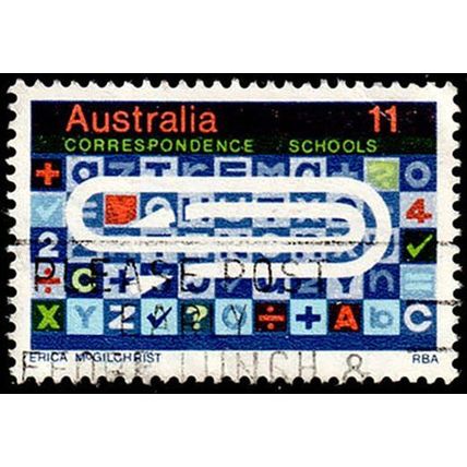 Australia 1974 Education 11c Used Stamp Correspondence .