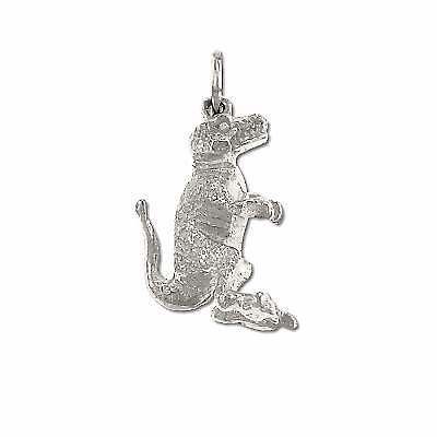 925 Sterling Silver 3-D Allosaur Pendant