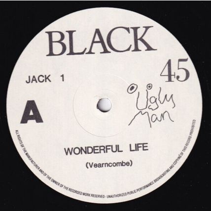 BLACK - WONDERFUL LIFE, 12" UK. Ugly Man Records, JACK 1, '86
