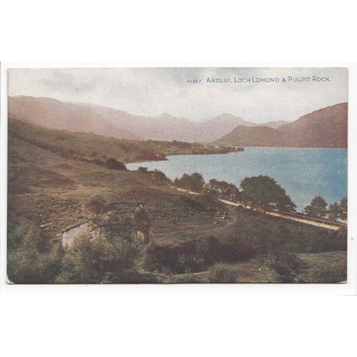 Ardlui Loch Lomond & Pulpit Rock Postcard Gilchrist Celesque Series 41827
