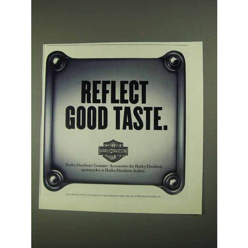 1994 Harley-Davidson Accessories Ad, Reflect Good Taste