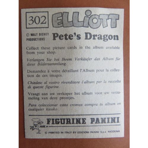 Petes Dragon Panini Sticker No 302