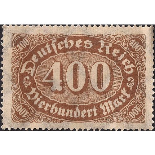 GERMANY, Deutsches Reich, oval cartouche, brown 1922, 400 Mark, #2