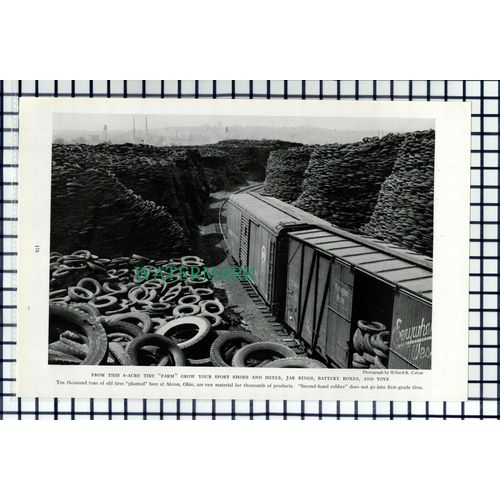 (8048) Akron Ohio Tire Tyre Farm - 1940 Book Print