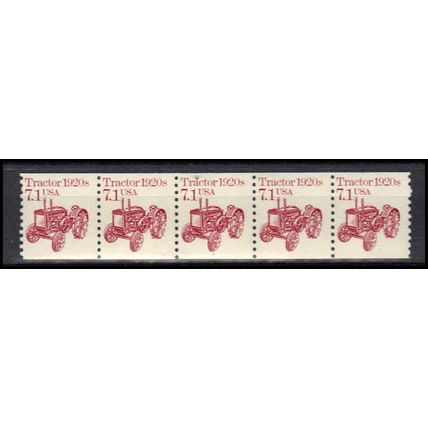 2127 7.1c Tractor Fine MNH Dry Gum PNC 1/5 X0654