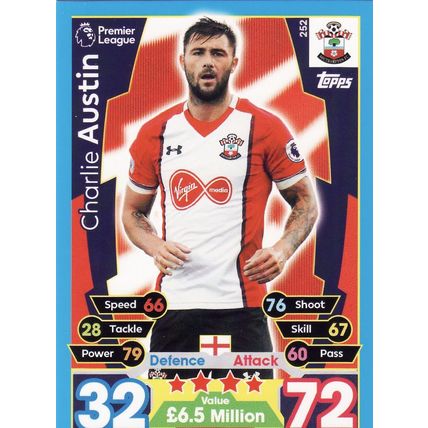 Match Attax 2017/2018 252 Charlie Austin Southampton