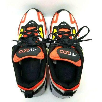 Nike Air Max 200 AT5627-005 White Black Crimson Youth Boy's Shoes 5Y (G25)