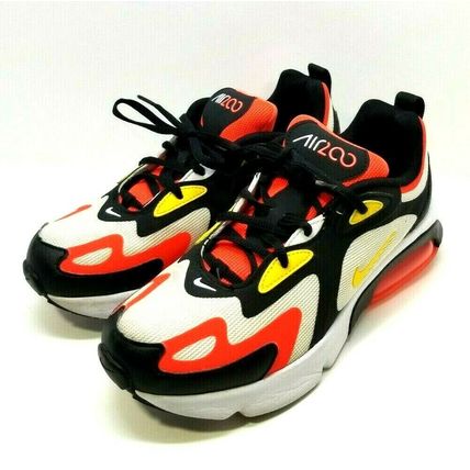 Nike Air Max 200 AT5627-005 White Black Crimson Youth Boy's Shoes 5Y (G25)