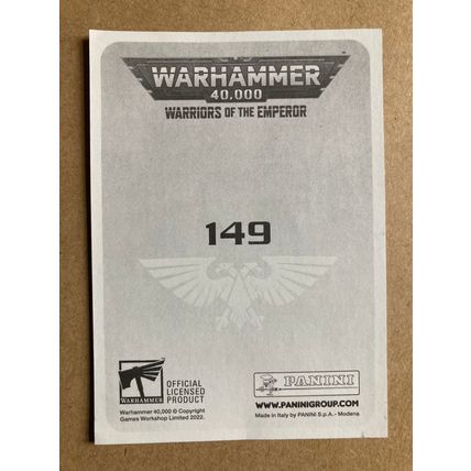 Warhammer 40,000: Warriors of the Emperor Sticker # 149 (A) unused 2022 Panini