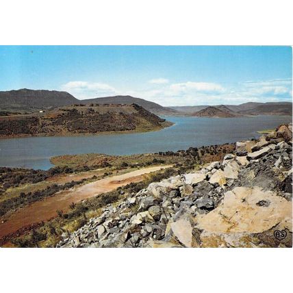 Clermont L'Herault Barrage Salagou France postcard used 1973 VGC