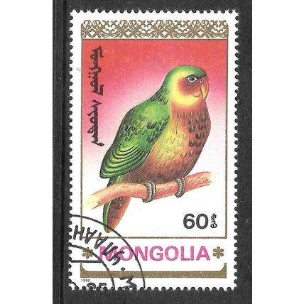 MONGOLIA 1990 PARROTS 60M KAKAPO SG 2158 FINE USED #5