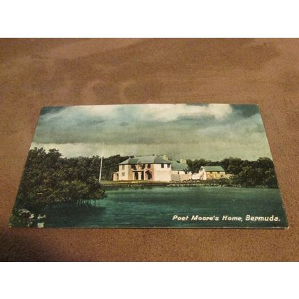 Early Postcard - Storm over Poet Moore's Home - Bermuda