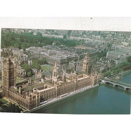 Houses of Parliament London Postcard used VGC