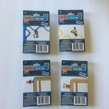 4 NEW Make it Blocks 9'' Block Tape