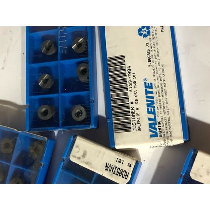 NEW LOT 50 VALENITE 4133-0884 CARBIDE INSERTS,GRADE 101 RD05INVR,SV